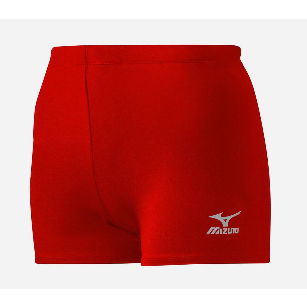 Womens Mizuno Vortex Hybrid Volleyball Shorts Red Philippines (SHBZDO031)